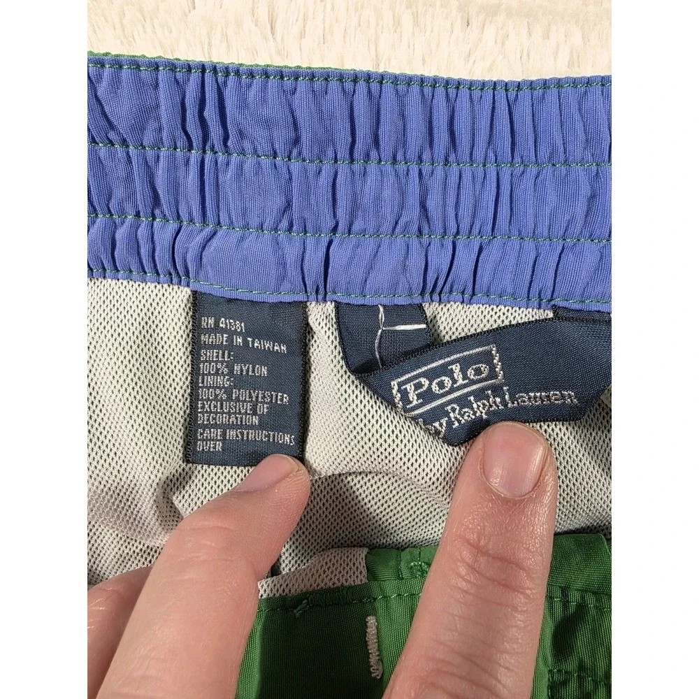 Polo Ralph Lauren Board shorts Swim Trunk Mesh Lined w/pockets Cargo Kelly Green